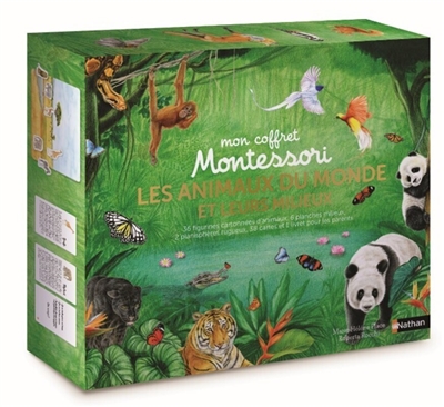 COFFRET MONTESSORI: LES ANIMAUX DU MONDE ET LEURS MILIEUX