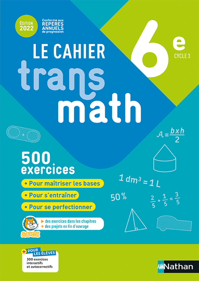 CAHIER TRANSMATH 6e ED. 2022
