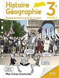 HISTOIRE GEOGRAPHIE EMC 3E 2017 MES FICHES D'ACTIVITES