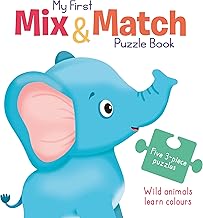 MY FIRST MIX & MATCH WILD ANIMALS LEARN COLOURS 