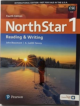 [9780135232613] Northstar Reading and Writing 1, 5th Edition, Pearson - Beginner LEVEL
