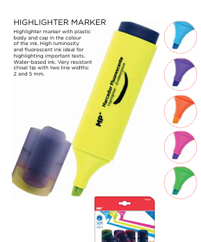  Stylos fluorescents de 4 couleurs différentes 