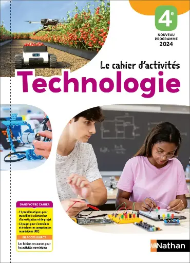 [9782095051136] Technologie - Cahier d'activités 4ème (Edition 2024) NEW 